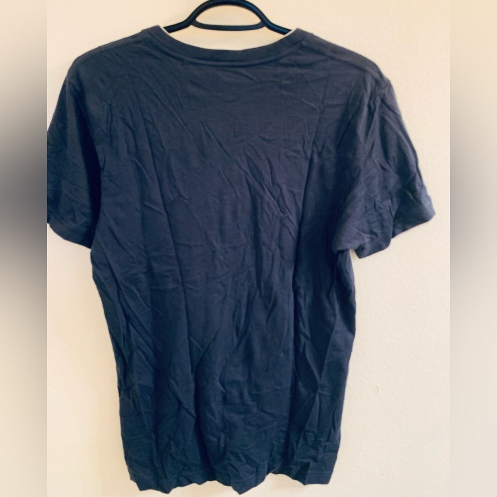 Guess Men's Deep Blue Short Sleeve Tee - Picture 3 of 4